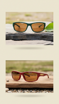 Ergonomische Sportsonnenbrille mit Belüftung